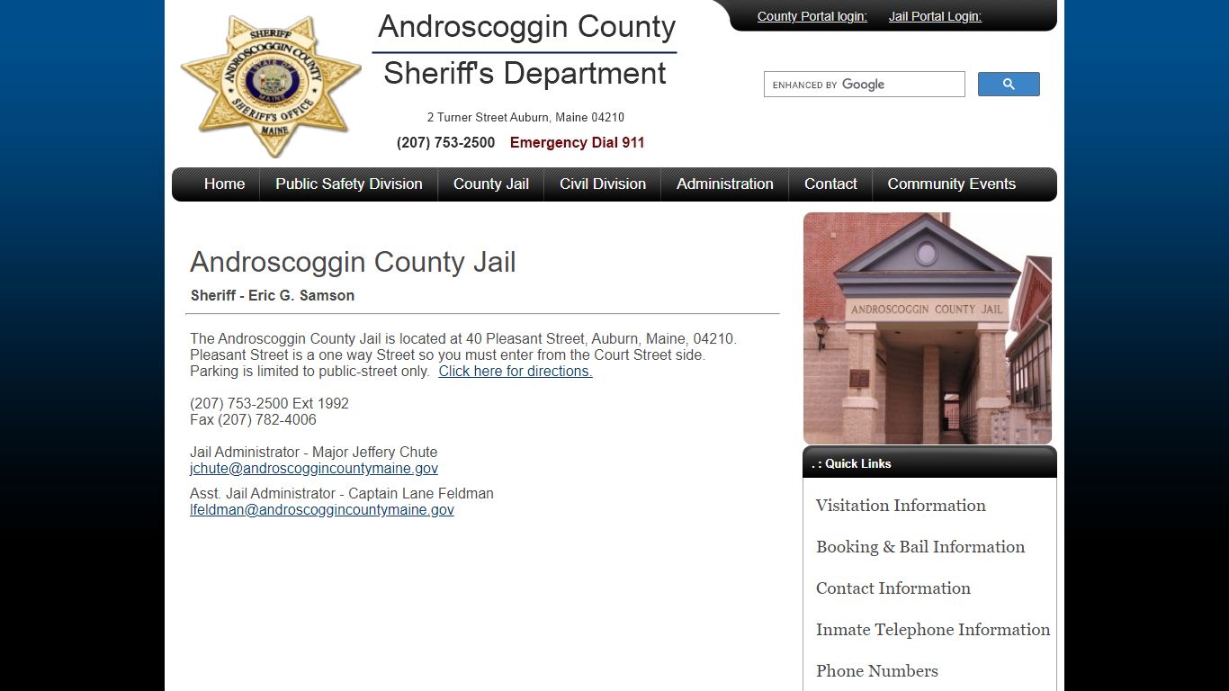 Androscoggin County Sheriff's Department | Androscoggin ...