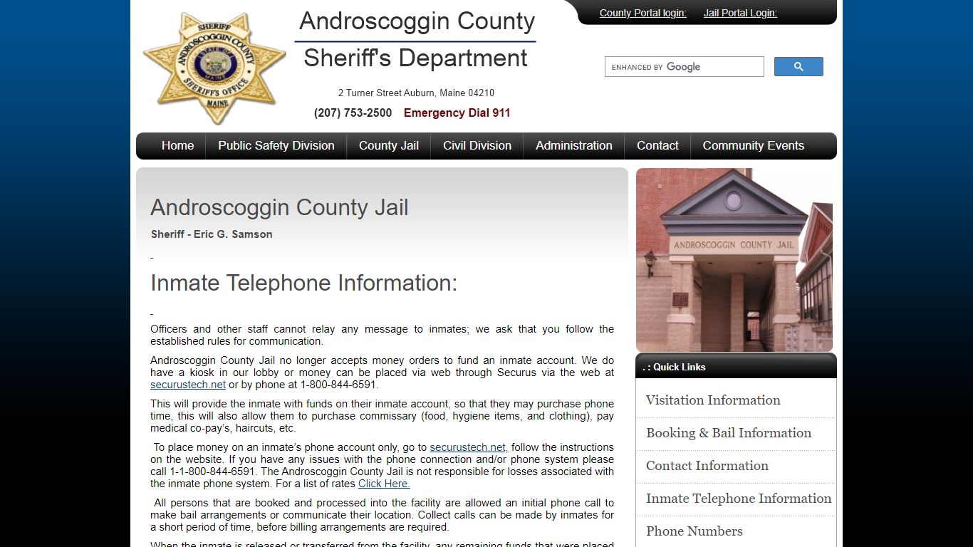 Androscoggin County Sheriff's Department | Androscoggin ...
